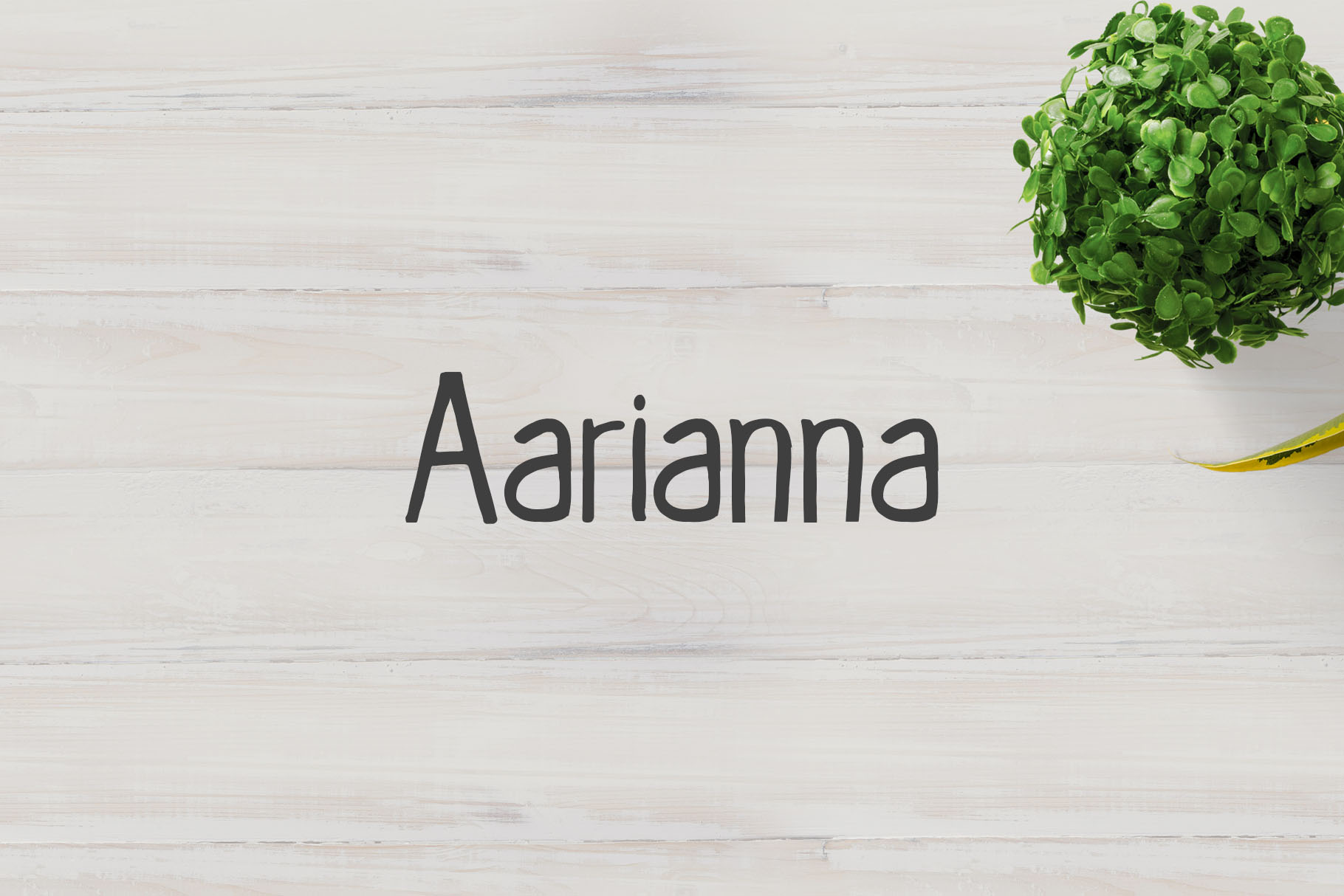 Aarianna: A Handwritten Font with Editorial Charm