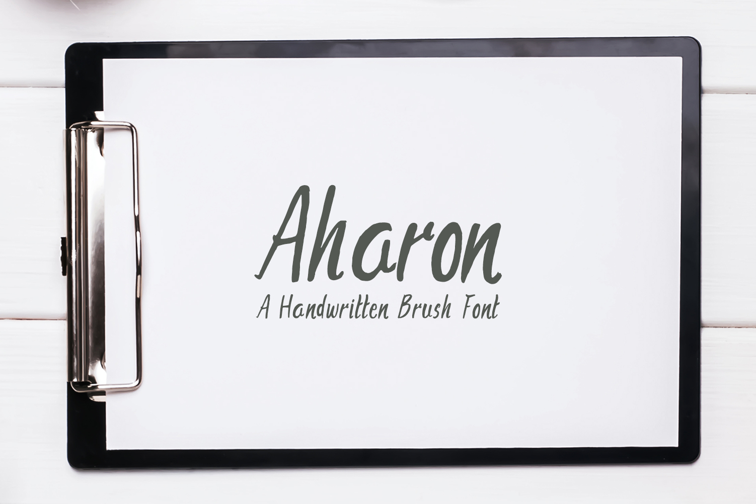 Aharon: A Handwritten Font with Editorial Soul
