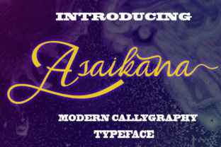 Asaikana: A Calligraphy Font Designed for Campaign Clarity