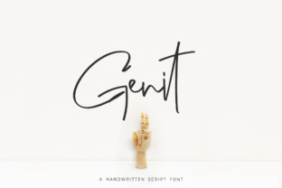 Genit Script Font Tested in a Real Website Redesign
