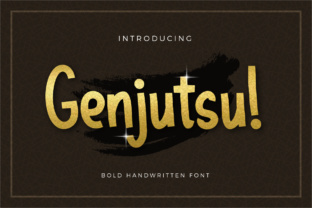 Genjutsu: A Handwritten Typeface That Captures Attention in a Scroll