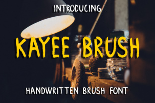 Kayee Brush: A Handwritten Font for Textured Editorial Design