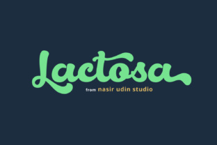 Lactosa: A Script Font for Gentle Editorial Moments