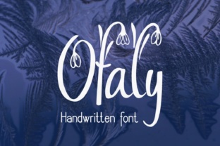 Ofaly: A Snowdrop Handwritten Font for Web Projects