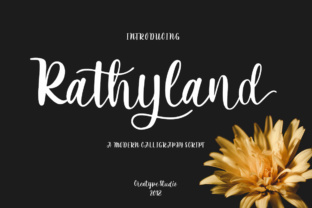 Rathyland: A Modern Calligraphy Script for Campaign Visuals