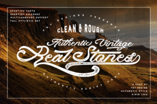 Real Stones: A Bold Script Font for Editorial Design