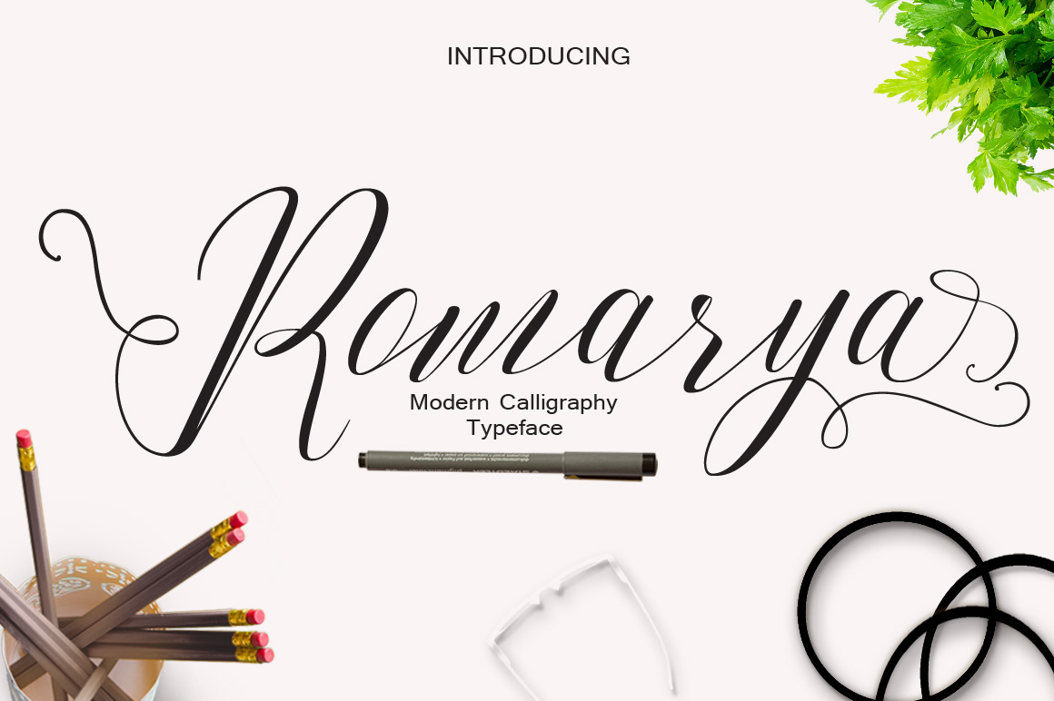 Romarya: A Calligraphic Script Font for Fluid Brand Design