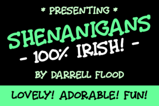 Shenanigans Font: A Playful Serif with Irish Flair for Branding