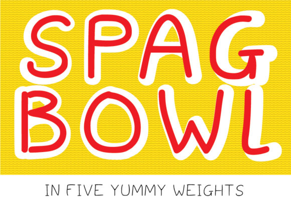 Spagbowl Font: A Handwritten Typeface with Playful Character