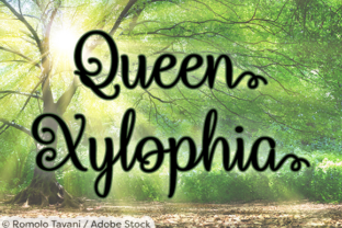 Testing Queen Xylophia Font for a Café Brand Identity