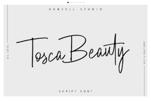 Tosca Beauty: A Script Font That Gives Small Brands a Polished Look