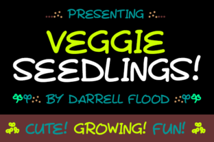 Veggie Seedlings: A Hand Drawn Font That Brings Spring Energy to Web Design