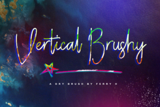 Vertical Brushy: A Refined Script Font for Editorial Design